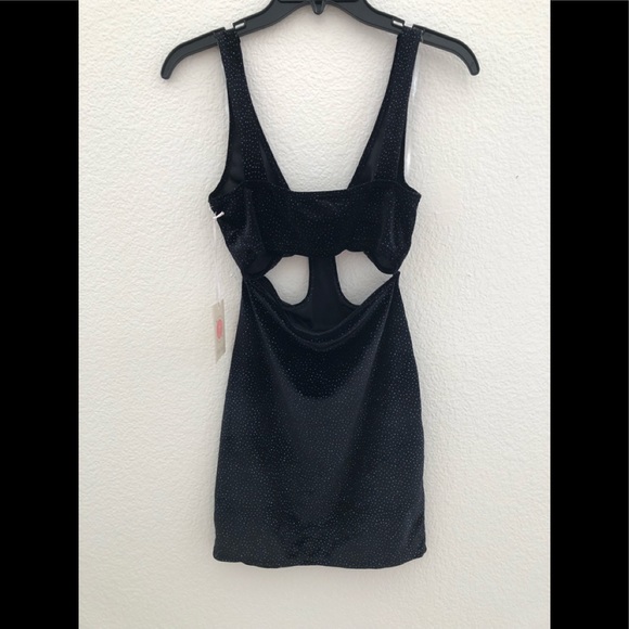 Black Party Dress Size S Timing Women’s Outfit Summer Cocktail Sexy Mini Glitter - Picture 4 of 8